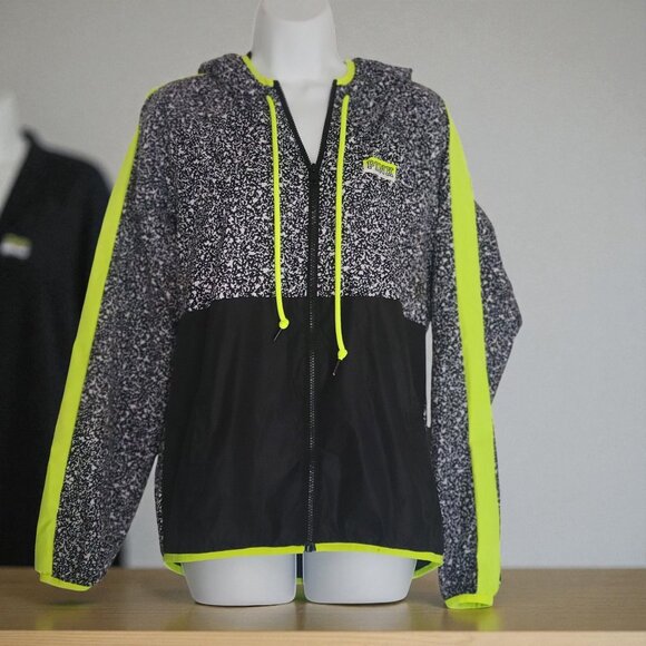Victoria's Secret PINK Lined Anorak Speckled Hoodie Windbreaker Jacket- XS-S - Picture 2 of 10